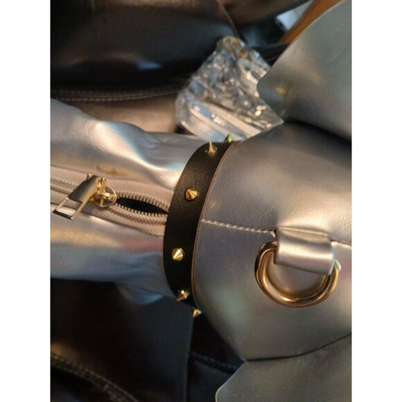 CUTEST Silver Frenchie French Bulldog Dog Bag Shoulder Crossbody Collar - Picture 6 of 10